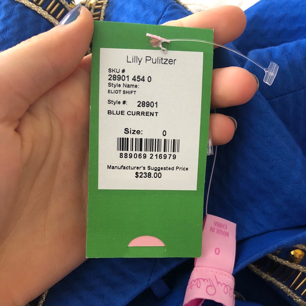 Blue Current Lilly Pulitzer dress never worn - Picture 4 of 4